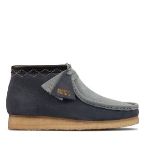 Botas Casuales Clarks Wallabee Boot Hombre Azules | CLK409PKS