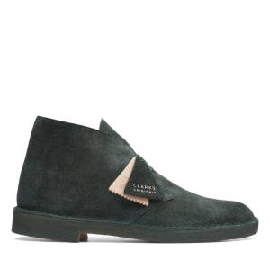 Botas De Desierto Clarks Desert Boot Classic Hombre Verde | CLK419IYQ