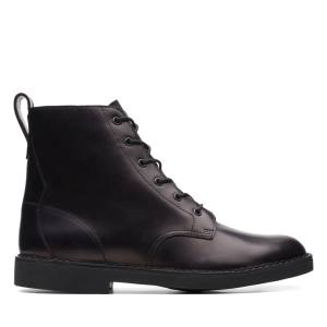 Botas De Desierto Clarks Desert Cali Hombre Negras | CLK154RAV