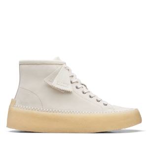 Botines Clarks Caravan Mid Hombre Blancas | CLK871EAV