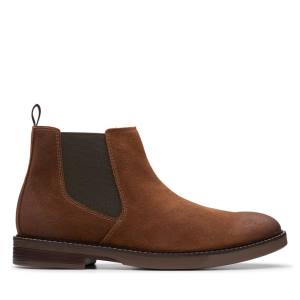 Botines Clarks Paulson Up Hombre Marrones Oscuro | CLK304CPN