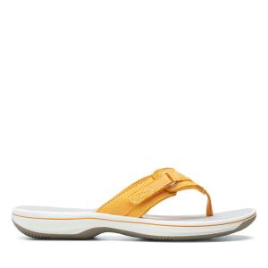 Sandalias Clarks Brinkley Sea Mujer Amarillo | CLK342DBM