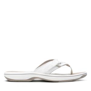 Sandalias Clarks Brinkley Sea Mujer Blancas | CLK381GNR