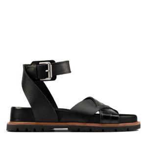 Sandalias Clarks Orianna Cross Mujer Negras | CLK094BXQ