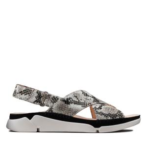 Sandalias Clarks Tri Alexia Mujer Gris Serpent | CLK456ENU