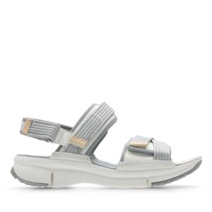 Sandalias Clarks Tri Walk Mujer Blancas | CLK523LWZ