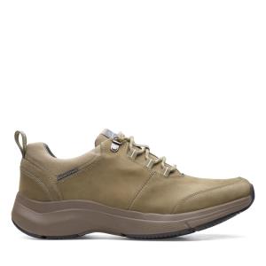 Zapatillas Clarks Wave2.0 Tie Hombre Verde Oliva | CLK185ACI