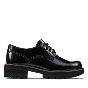 Zapatos Brogue Clarks Orianna Derby Mujer Negras | CLK432NRF