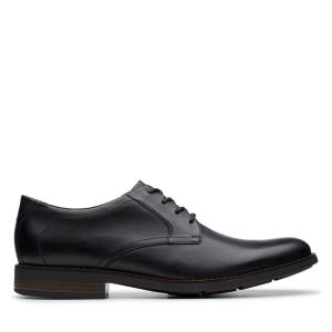 Zapatos Negros Clarks Becken Encaje Hombre Negras | CLK061JFO