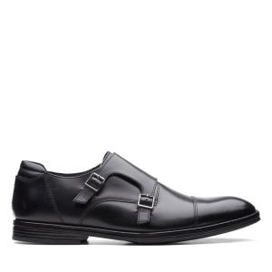 Zapatos Negros Clarks Citi Stride Monk Hombre Negras | CLK742FSE