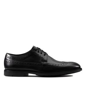 Zapatos Negros Clarks Ronnie Limit Hombre Negras | CLK530DCN