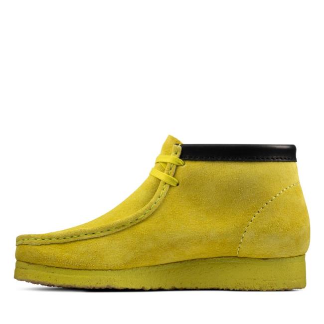 Botas Casuales Clarks Wallabee Boot Hombre Verde Claro | CLK357QUS