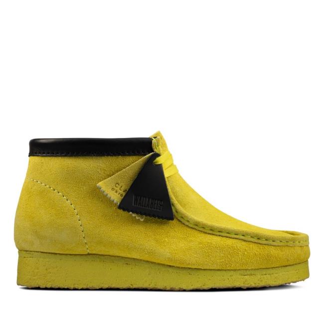 Botas Casuales Clarks Wallabee Boot Hombre Verde Claro | CLK357QUS