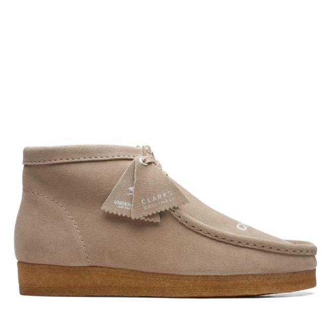 Botas Casuales Clarks Wallabee Hombre Beige | CLK327QIX