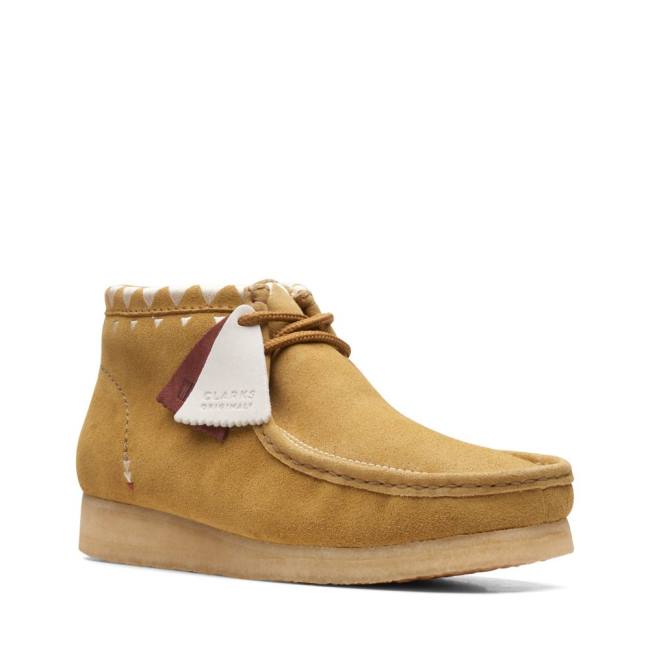 Botas Casuales Clarks Wallabee Hombre Kaki | CLK904SXZ