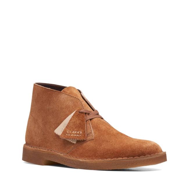 Botas De Desierto Clarks Desert Boot Classic Hombre Ginger Hairy Sde | CLK178FWD