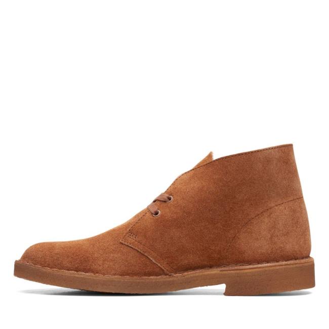 Botas De Desierto Clarks Desert Boot Classic Hombre Ginger Hairy Sde | CLK178FWD