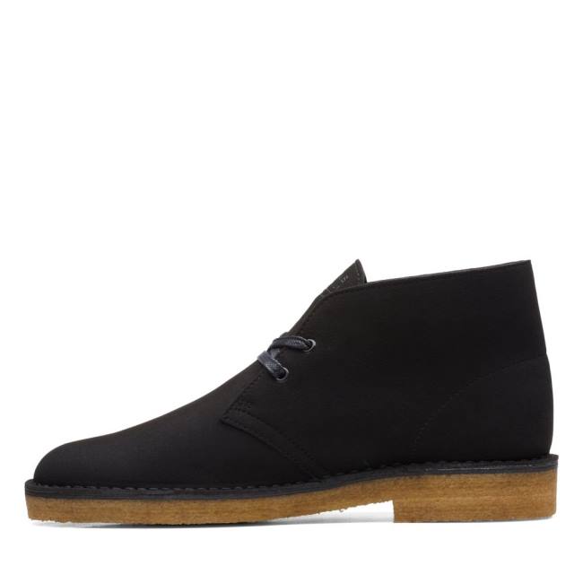 Botas De Desierto Clarks Desert Boot Classic Hombre Negras | CLK564ALF