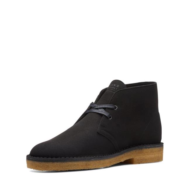 Botas De Desierto Clarks Desert Boot Hombre Negras | CLK089YWX