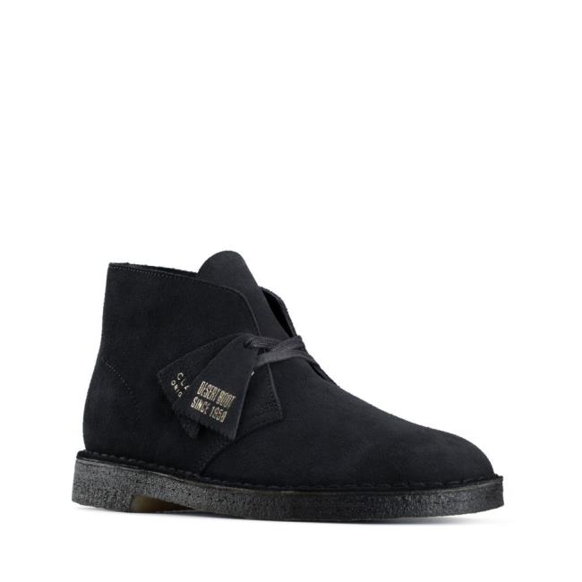 Botas De Desierto Clarks Desert Boot Hombre Azul Marino | CLK631FEB