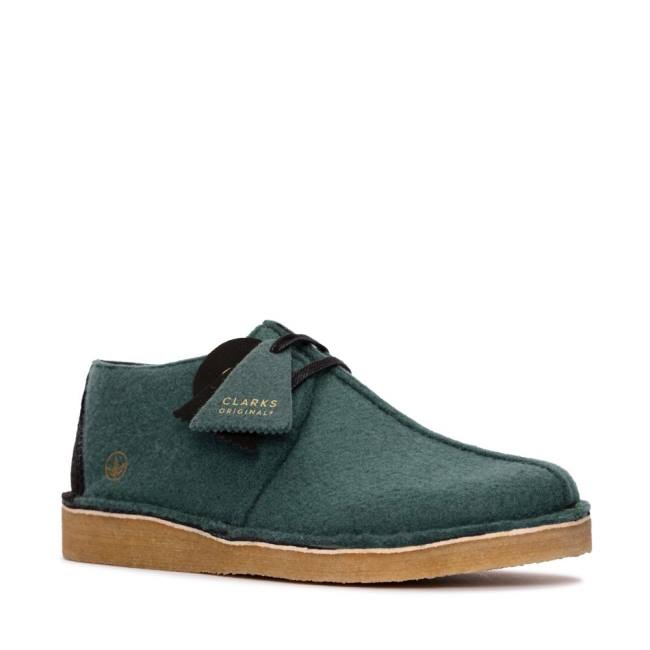 Botas De Desierto Clarks Desert Trek Hombre Verde | CLK697TME