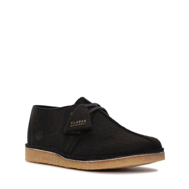 Botas De Desierto Clarks Desert Trek Hombre Negras | CLK932SUD