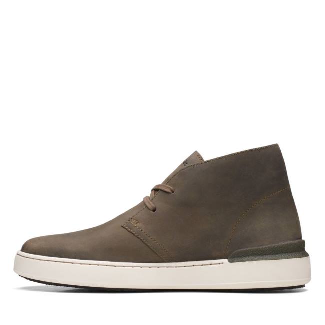 Botines Clarks Court Lite Desert Hombre Verde Oliva | CLK598GSB