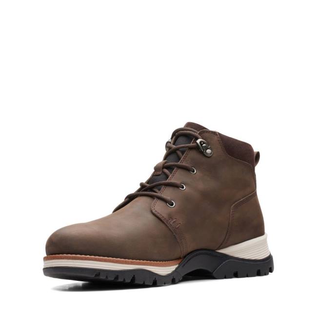 Botines Clarks Topton Mid GORE-TEX Hombre Marrones Oscuro | CLK046NGO