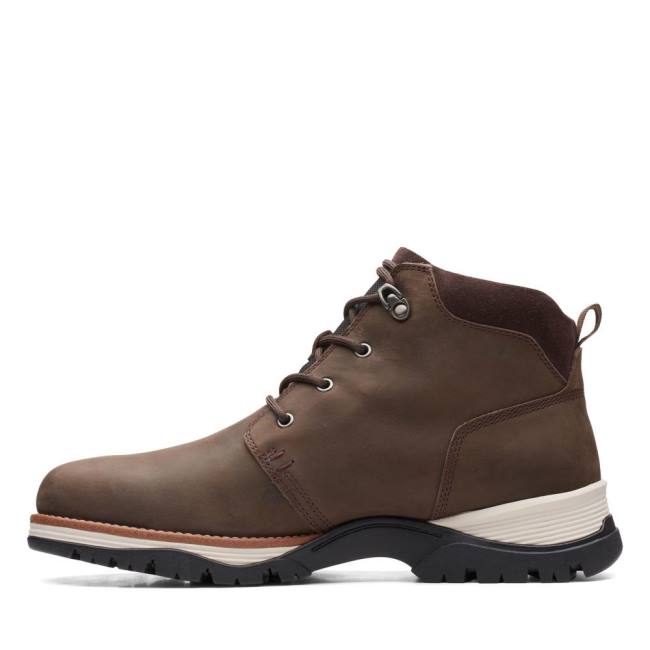 Botines Clarks Topton Mid GORE-TEX Hombre Marrones Oscuro | CLK046NGO