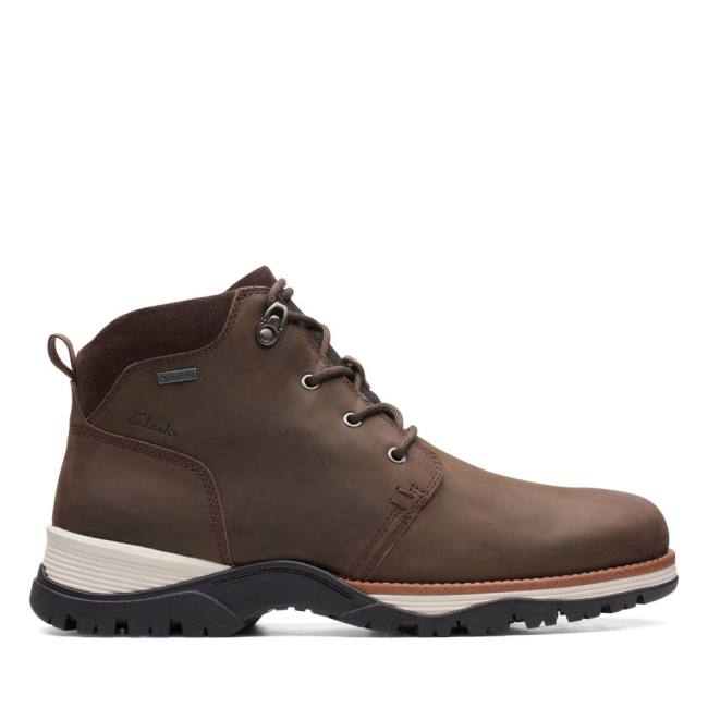 Botines Clarks Topton Mid GORE-TEX Hombre Marrones Oscuro | CLK046NGO