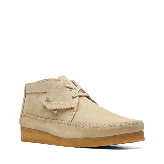 Botines Clarks Weaver Hombre Beige | CLK738BME