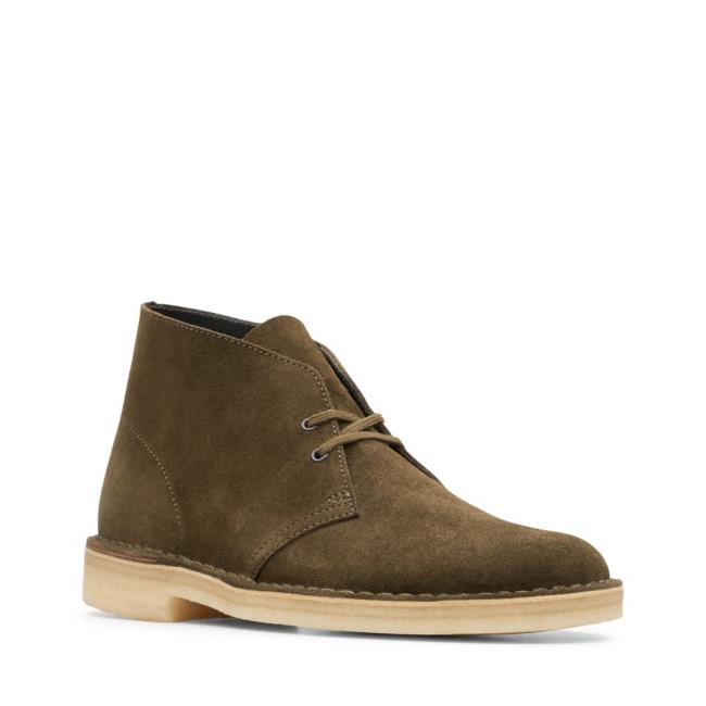 Originals Botas Clarks Desert Boot Hombre Verde Oliva Oscuro | CLK286XQD