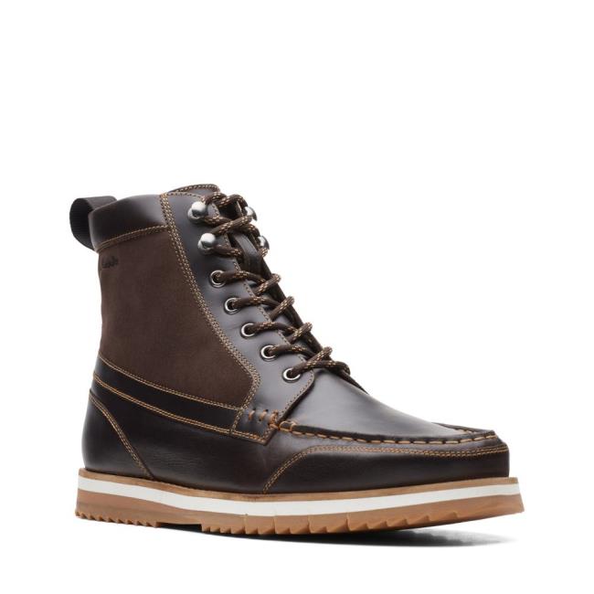 Originals Botas Clarks Durston Hi Hombre Marrones Oscuro | CLK623GJI