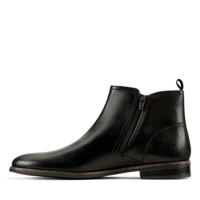 Originals Botas Clarks Stanford Zip Hombre Negras | CLK863HOL