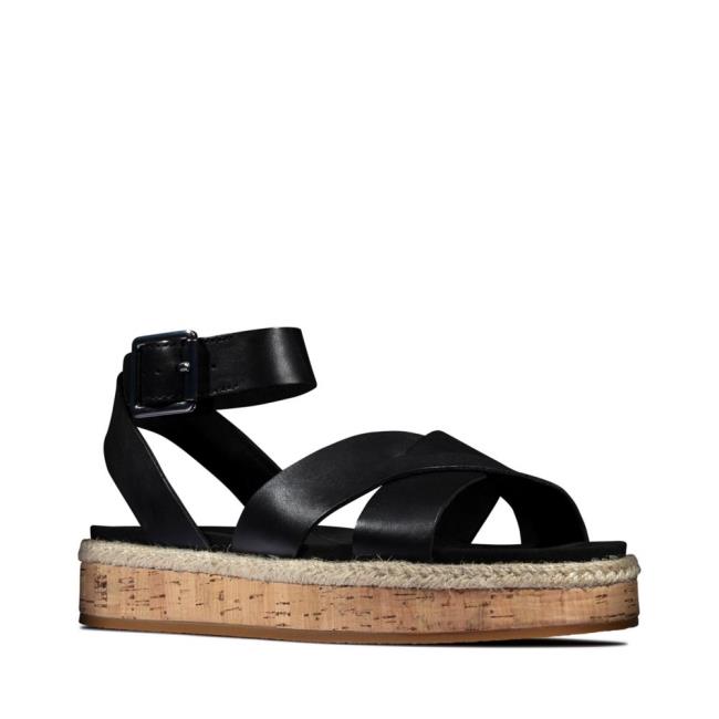 Sandalias Clarks Botanic Poppy Mujer Negras | CLK493NPG