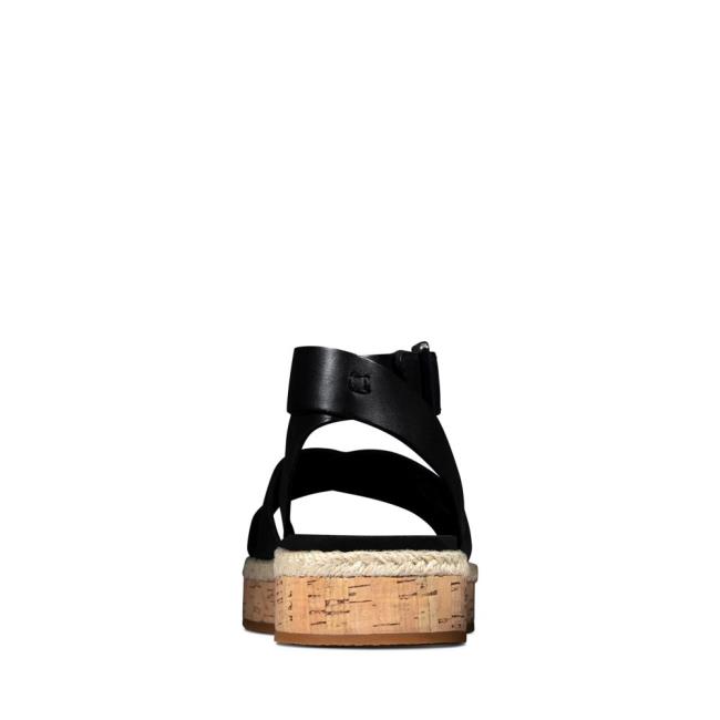 Sandalias Clarks Botanic Poppy Mujer Negras | CLK493NPG