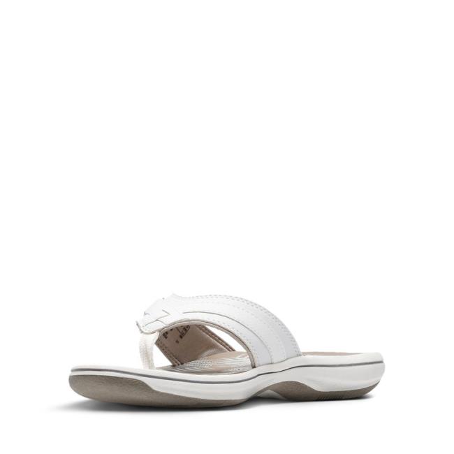 Sandalias Clarks Brinkley Sea Mujer Blancas | CLK381GNR