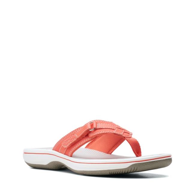 Sandalias Clarks Brinkley Sea Mujer Coral Claro | CLK897NBE