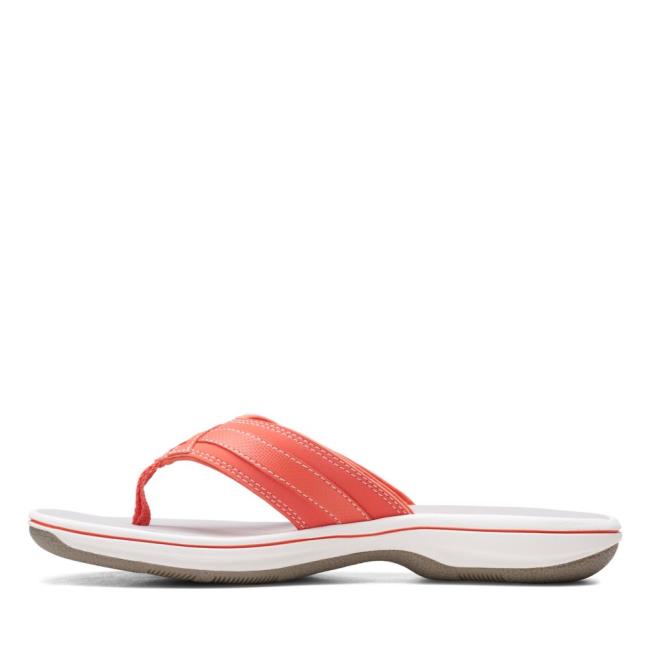 Sandalias Clarks Brinkley Sea Mujer Coral Claro | CLK897NBE