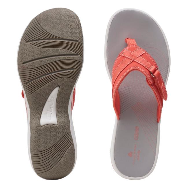 Sandalias Clarks Brinkley Sea Mujer Coral Claro | CLK897NBE