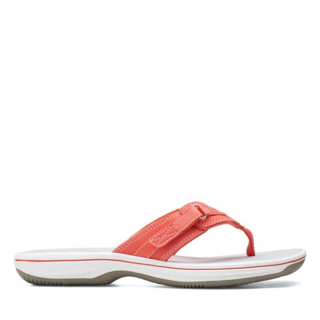 Sandalias Clarks Brinkley Sea Mujer Coral Claro | CLK897NBE