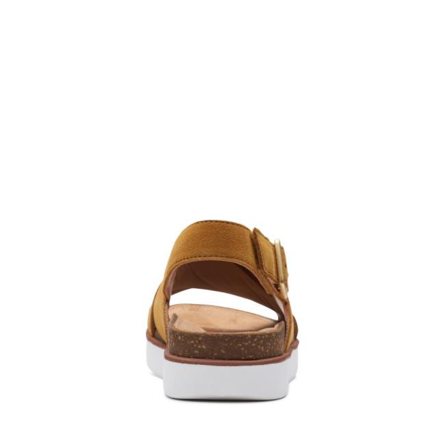 Sandalias Clarks Elayne Cross Mujer Marrones | CLK709SGX