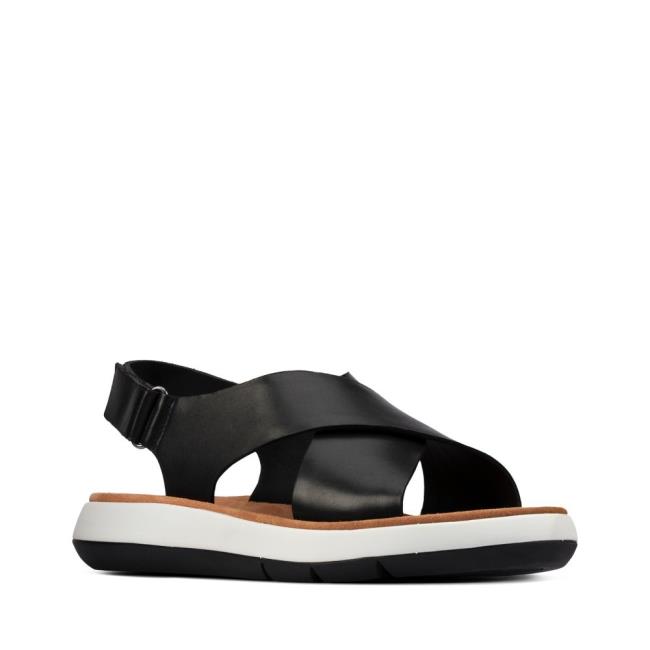 Sandalias Clarks Jemsa Cross Mujer Negras | CLK743INE