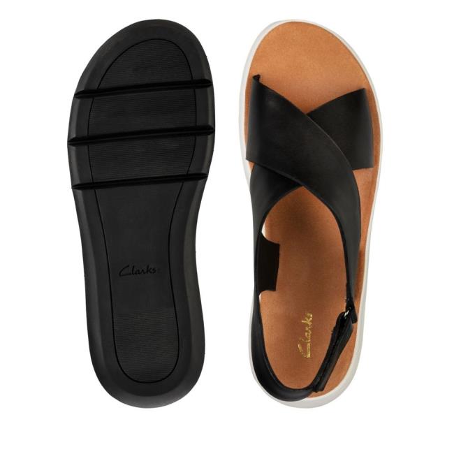 Sandalias Clarks Jemsa Cross Mujer Negras | CLK743INE