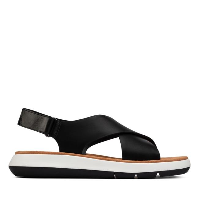 Sandalias Clarks Jemsa Cross Mujer Negras | CLK743INE