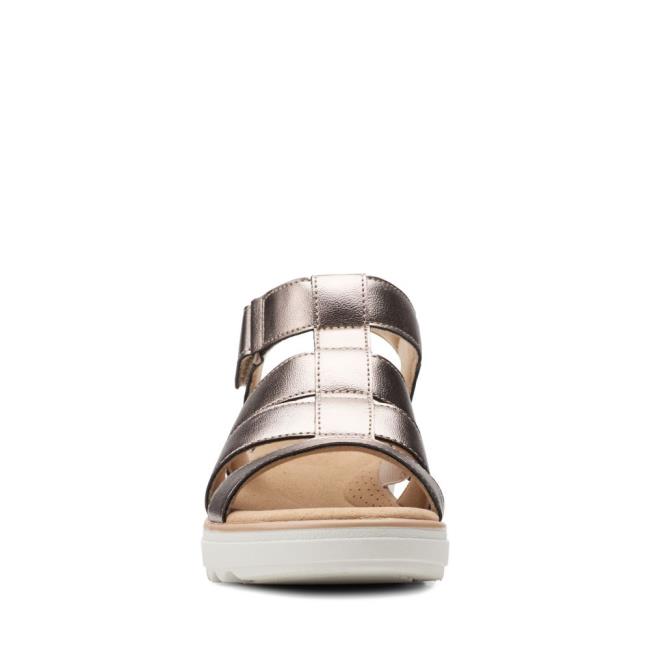 Sandalias Clarks Jillian Quartz Mujer Metal | CLK643LFR