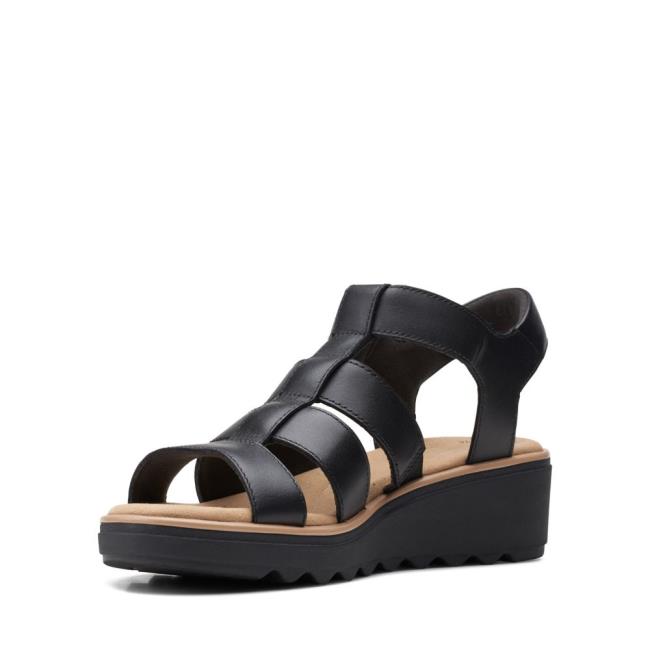 Sandalias Clarks Jillian Quartz Mujer Negras | CLK732SXZ