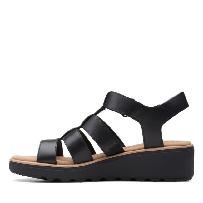 Sandalias Clarks Jillian Quartz Mujer Negras | CLK732SXZ