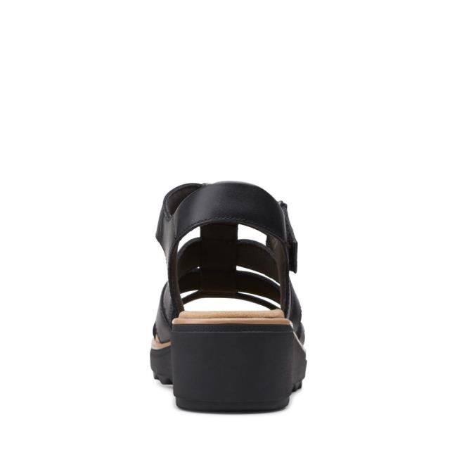 Sandalias Clarks Jillian Quartz Mujer Negras | CLK732SXZ