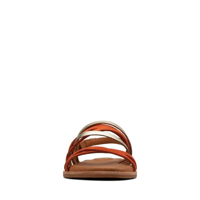 Sandalias Clarks Karsea Ankle Mujer Naranjas Claro | CLK594JVN